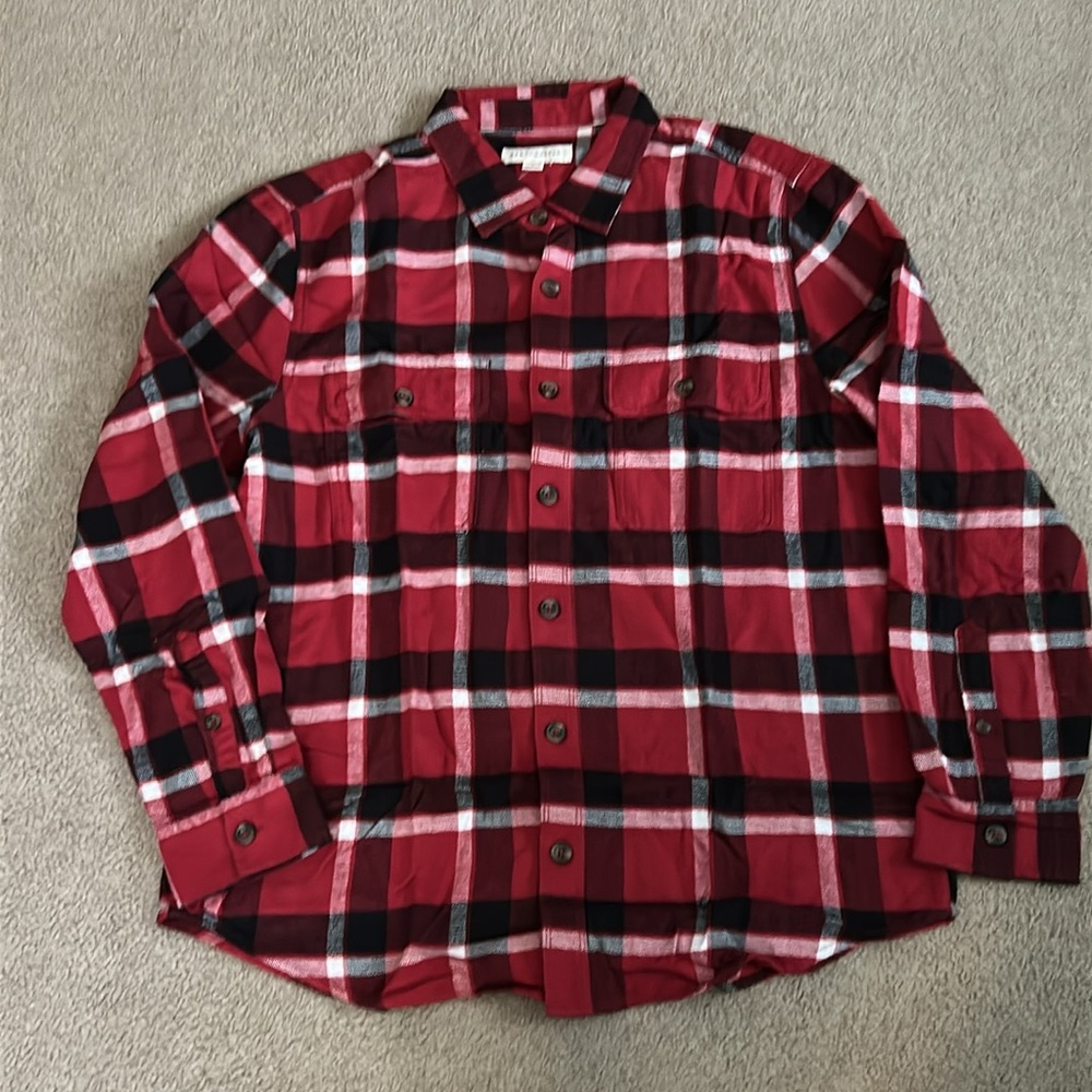 Aeropostale Men’s Button Down Flannel Shirt Size L NWT